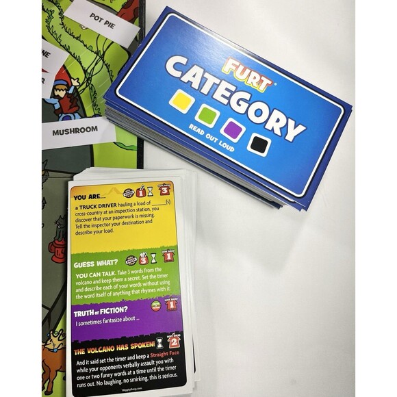 FURT the Volcano has Spoken A Party Game by Wiggity Bang! Complete - Picture 9 of 15